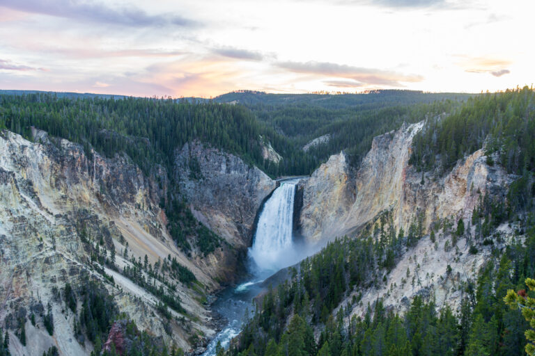 Lower Falls - Grand Canyon of the Yellowstone - Yellowstone National Park